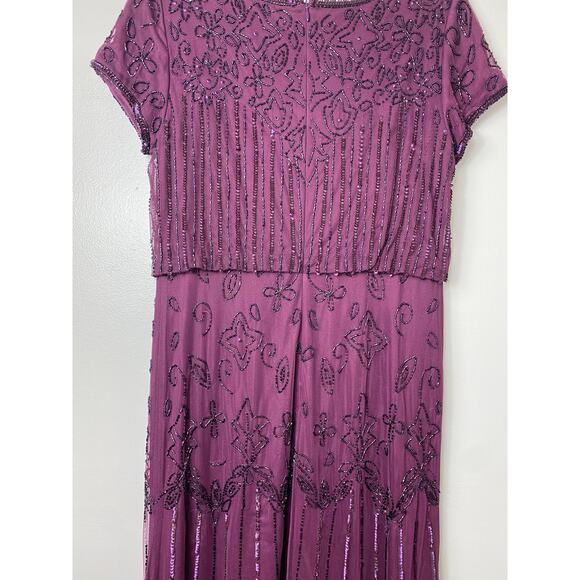 ADRIANNA PAPELL DRESS GOWN 10 MOTHER OF THE BRIDE FORMAL EVENING BRIDESMAID - Picture 13 of 16